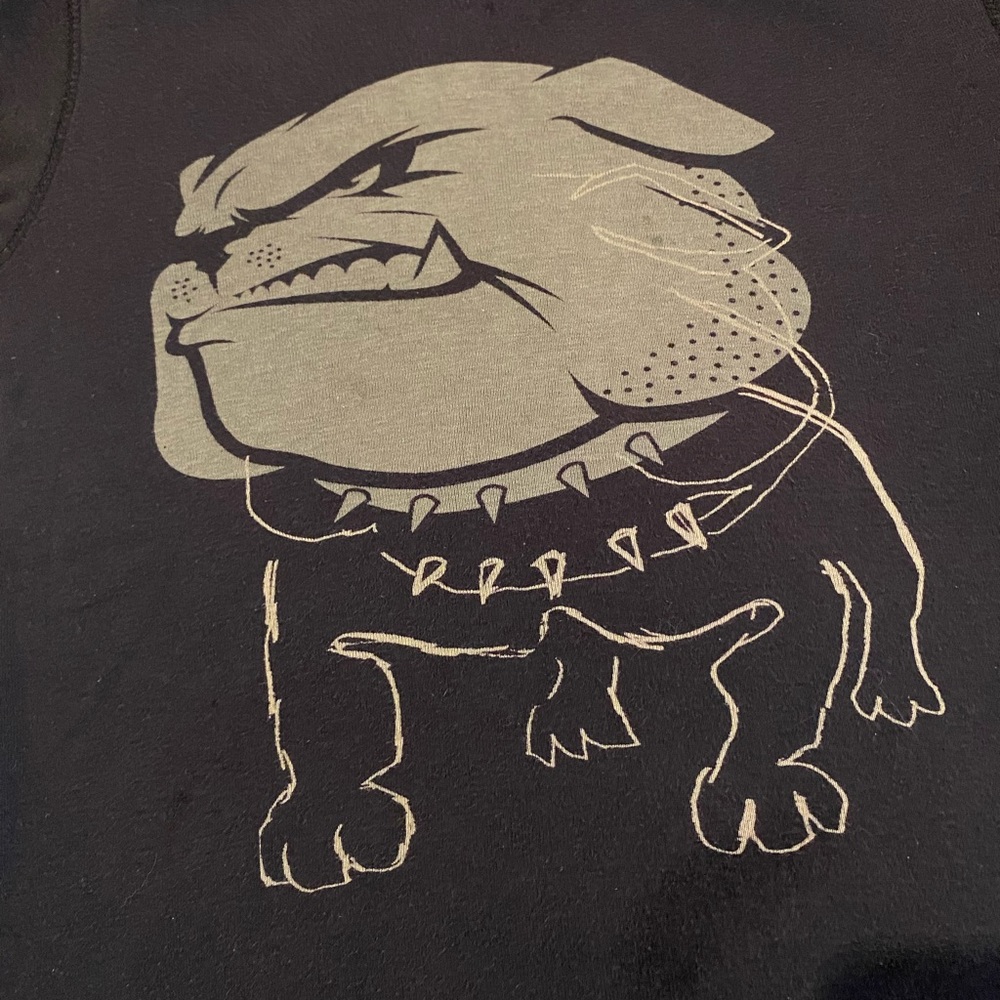 Appman-EUC, Bulldog T-Shirt, Black Long Sleeve, Size 8